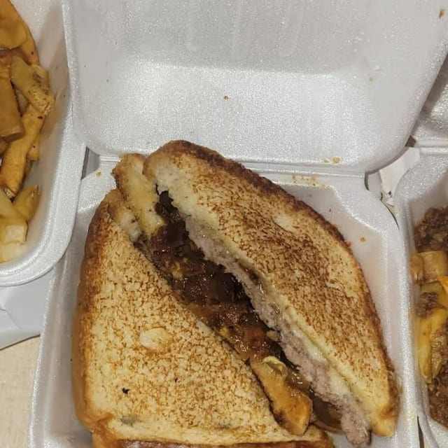 Patty Melt One Patty Burger.
