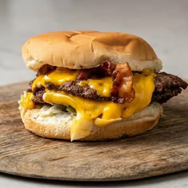 Double Bacon Cheeseburger.
