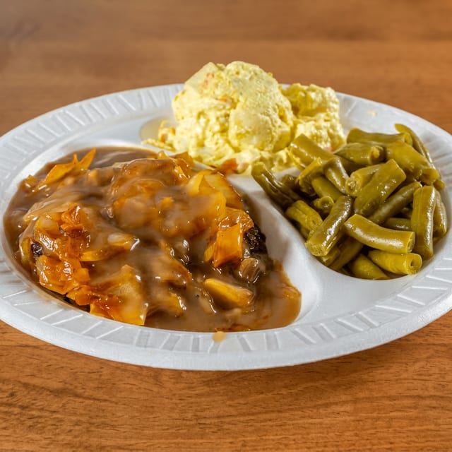 Hamburger Steak.