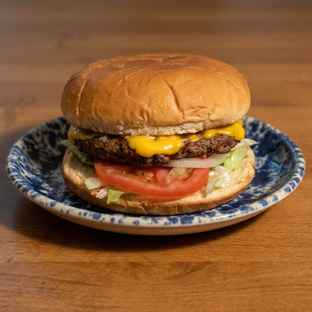 Big "J" with Cheese Burger.